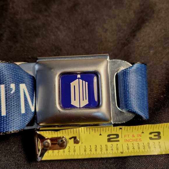 Dr Who Buckle Down Seatbelt Belt Police Call Box - Picture 5 of 5